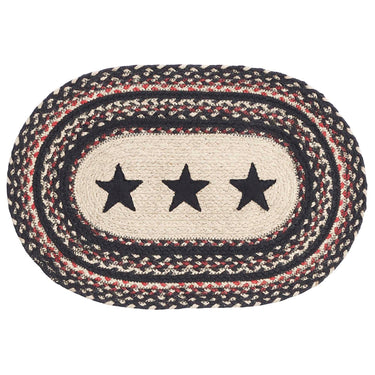 Colonial Star Jute Braided Oval Placemat 12